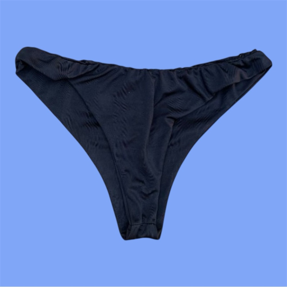 *FINAL PRICE” Women's Size Small Unbranded Black Ruched Bikini Bottoms